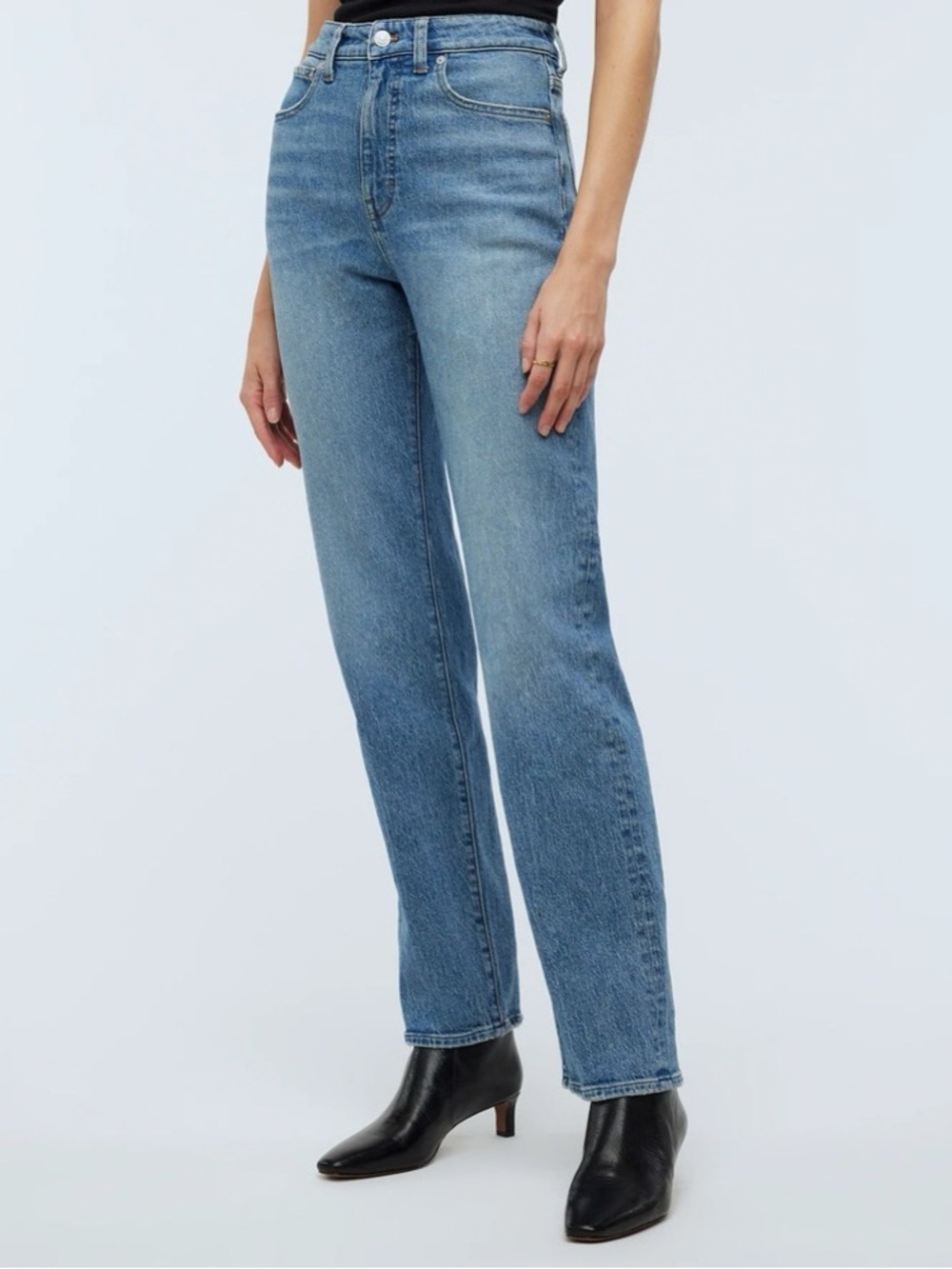 Madewell 90’s Straight Jeans Classic staple capsule clean girl chic 27